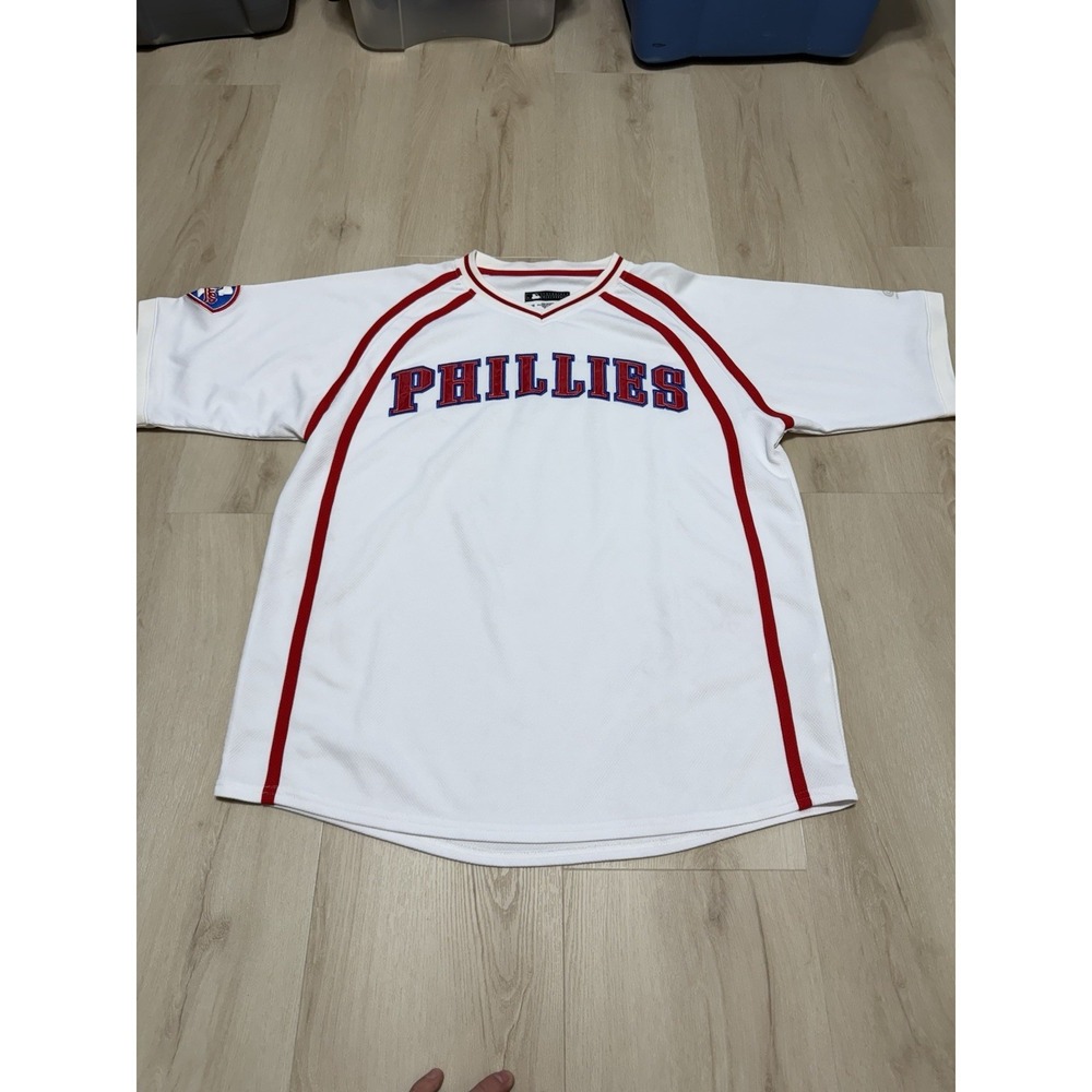 Philadelphia Phillies MLB Men's Size Large Polyester Jersey Blank Name
